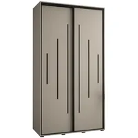 Abiks möbel MÖBEL Kryspol Schwebetürenschrank, Kaschmir, Metall, Nachbildung, 6