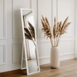 wallfluent Standspiegel 156 x 36 cm Weiß