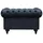 Habitat et Jardin Chesterfield Sessel 82 x 70 x 111 cm Schwarz