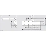 Dormakaba Dormakaba, - Türschließer TS 83 Flachgestänge, EN 3-6, Abschaltung, silber