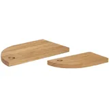 Hübsch Schneidebrett Holz 2-tlg.