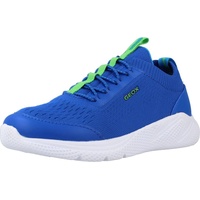 GEOX J SPRINTYE Boy Sneaker, ROYAL/Green, 31 EU