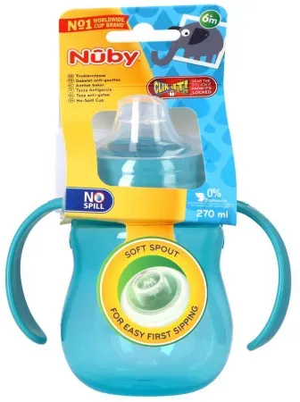 Nuby Auslaufsicherer Becher Mit Griffen +6 Monate 270ml 1 Stück