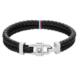 Tommy Hilfiger für Herren. 2790361 Armbänder (OSFA), Schwarz, Lässig, Leder