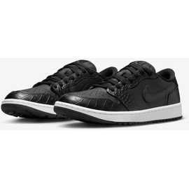 Nike Air Jordan 1 Low Golfschuh "Black Croc", Schwarz, Größe: 43
