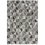 Qiyano Teppich Flachflorteppich Alessia 100 Grau 160 x 230 cm, Höhe: 80 mm grau 160 cm x 230 cm x 80 mm