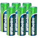 Wilhelm 6 x AA Mignon AKKU Wilhelm Universal Batterien wideraufladbar 1,2 V HR06