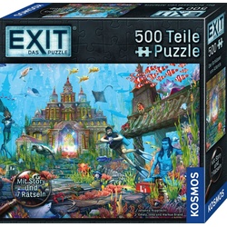 Kosmos Puzzle EXIT, Das Puzzle, Der Schlüssel von Atlantis, 500 Puzzleteile, Made in Germany bunt