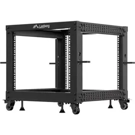 LANBERG Open Rack 19" 9U 600X600-1100 Adjustable Black