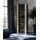 komodee Vitrine Schrank Tivoli 55 x 35 x 159 cm Schwarz/Braun