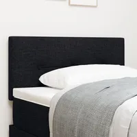 VidaXL Kopfteil mit Knopfheftung Schwarz 80 cm Stoff