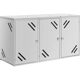 Uniprodo Mülltonnenbox - 3 x 240 l - Luftschlitze