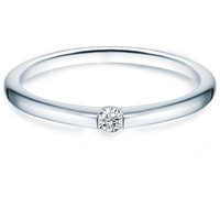 Trilani Damen-Ring/Verlobungsring/Spannring Sterling Silber Zirkonia weiß 60451020