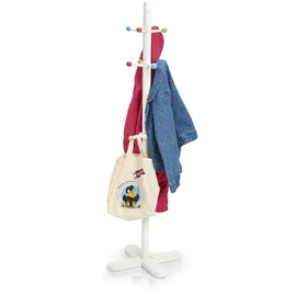 Zeller Garderobenständer Kinder 38 x 38 x 124 cm Weiß