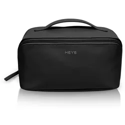Kosmetiktasche HEYS "Cosmetic Travel Bag Schönheit", Damen, Gr. B/H/T: 12cm x 23cm x 12cm, schwarz, Polyester, Taschen, Make Up Case Beauty Bag Kulturbeutel