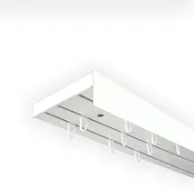 SN DECO GROUP Vorhangschiene SH (1) mit Blende 5 cm" Gr. 10, weiß L:480cm T:8,95cm, Kunststoff, Gardinenstangen, Gardinenschiene