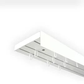SN DECO GROUP Vorhangschiene SH (1) mit Blende 5 cm" Gr. 10, weiß L:480cm T:8,95cm, Kunststoff, Gardinenstangen, Gardinenschiene