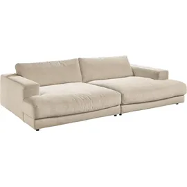 KAWOLA Big Sofa Madeline Cord cremeweiß