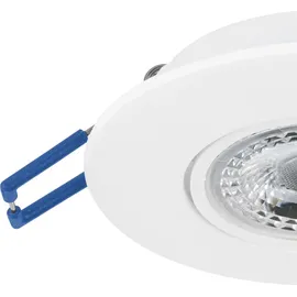 EGLO Zujar 3er Set Einbauleuchten Kunststoff weiß Ø 90mm 3x3,4W