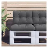 vidaXL Palettenkissen 120 x 80 x 10 cm anthrazit 2-tlg.