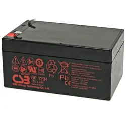 CSB GP1234 – 12V 3,4Ah AGM-Batterie | Kompakt & wartungsfrei