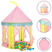 vidaXL Kinder-Spielzelt mit 250 Bällen Rosa 100x100x127 cm