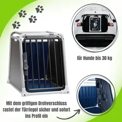 4pets Dog Box ECO 2 M Black Hunde-Transportbox bis 30 kg