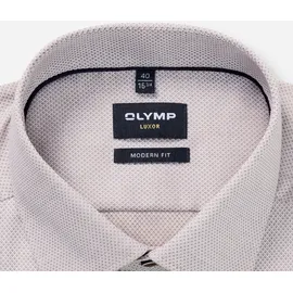 Olymp Luxor, modern fit, New-Kentkragen. fein gemustert