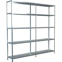 SCHULTE Regalwelt Schulte Set 1 Steckregal und 1 Anbauregal Verzinkt 200 cm x 200 cm x 35 cm