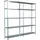 SCHULTE Regalwelt Schulte Set 1 Steckregal und 1 Anbauregal Verzinkt 200 cm x 200 cm x 35 cm