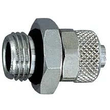 Riegler Gerade Einschraubverschraubung, O-Ring, G 1/4 a., für Schlauch 6/4