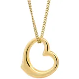 HOPLO Kreuzanhänger Anhänger Swingheart 333 Gold mit vergoldeter Silberkette 60 cm, Made in Germany 60 cm Unisex