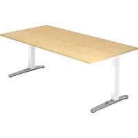 Hammerbacher Schreibtisch C-Fuß 200 x 100 cm Ahorn /