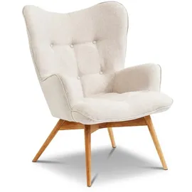 Kare Ohrensessel Vicky Polyester 73 x 94 x 83 cm Beige