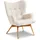 Kare Ohrensessel Vicky Polyester 73 x 94 x 83 cm Beige