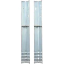 vidaXL Bodenanker L-Form für Spielturm 5 x 5 x 50 cm 2 Stück