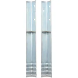 vidaXL Bodenanker L-Form für Spielturm 5 x 5 x 50 cm 2 Stück