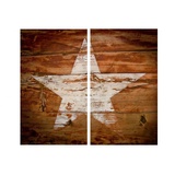 wall-art Vintage Star Herdabdeckplatte 2 St.