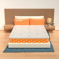MiaSuite Topper aus Memory Foam 120x195 - 10 cm hoch, abziehbar, Gewebe Aloe Vera| Matratzenauflage H10