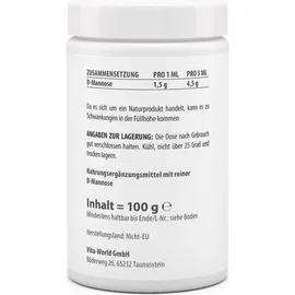Vita-World GmbH D-Mannose Pulver 100 g