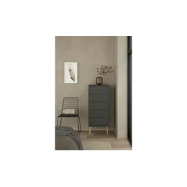 Andas Kommode ¦ grau ¦ Maße (cm): B: 50,2 H: 120,1 T: 39.1