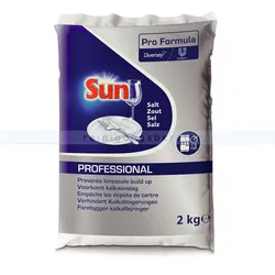 SUN Professional Regeneriersalz 2 kg für alle Spülmaschinentypen geeignet, zur Wasserenthärtung