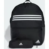 Adidas Classic Horizontal 3-Streifen Rucksack Black / White Onesize