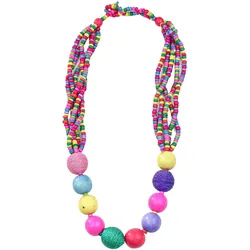 Kette mit Anhänger "Vigan", Damen, Gr. one size, Holz, bunt (multi), COLLEZIONE ALESSANDRO, Basic, Halsketten, aus echtem Holz