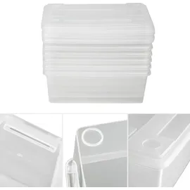 Tectake Schuhbox 33 x 23 x 12 cm 6-tlg. Transparent