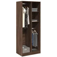 VidaXL Kleiderschrank Braun Eichen-Optik 80x50x200 cm Holzwerkstoff