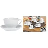Esmeyer Milchkaffee-Tassen BISTRO 0,4 l Weiß 6 St.