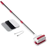 Clean Maxx Wischmopp Akku-Vibrations-Reiniger rot/weiß