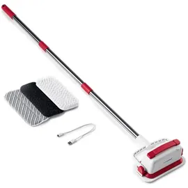 Clean Maxx Wischmopp Akku-Vibrations-Reiniger rot/weiß