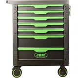 JBM54503 Werkzeugwagen mit 7 Schubladen grün - leer